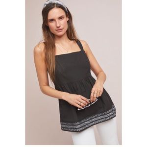 NWT Anthropologie embroidered tank top sz XL